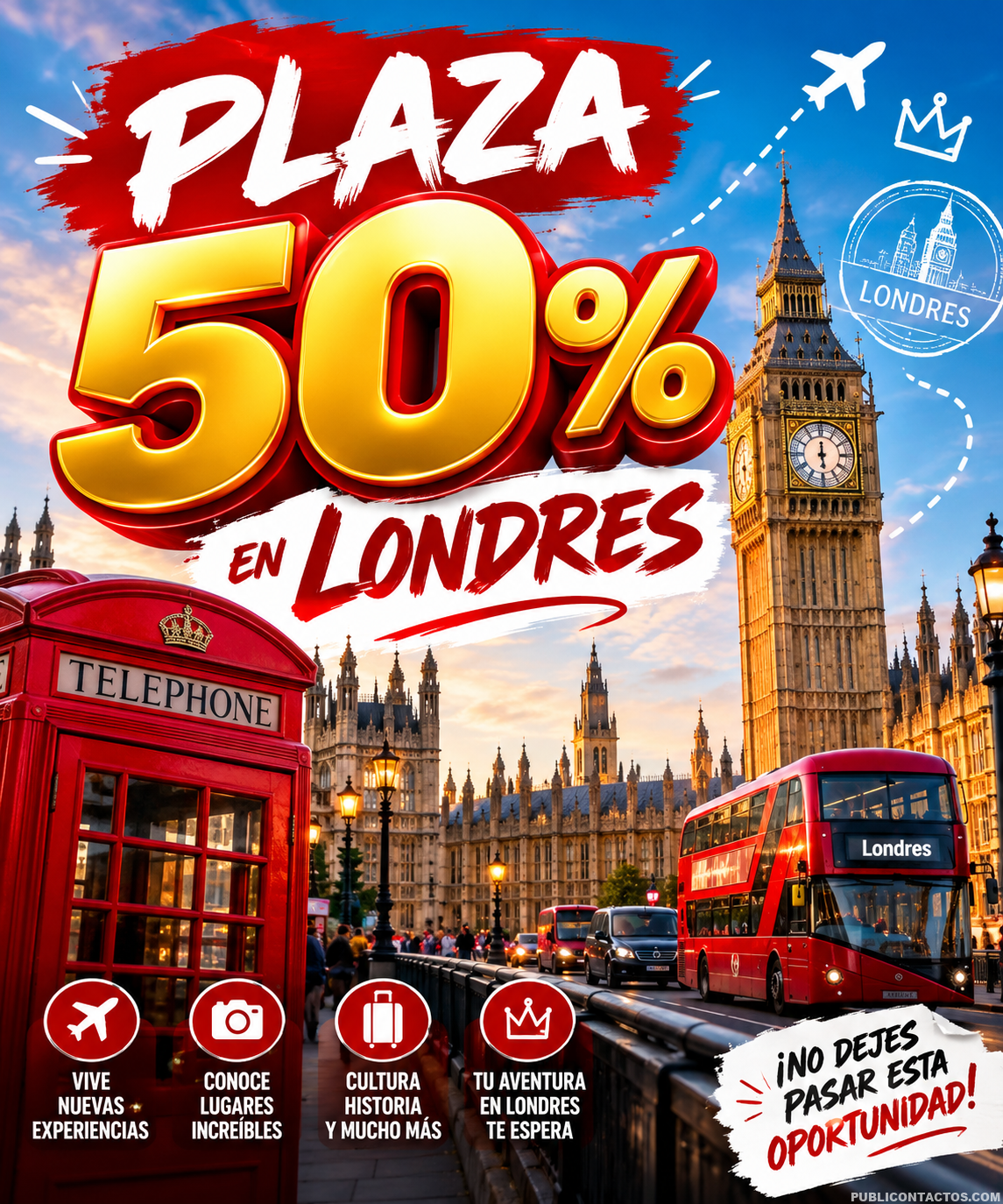 623381271 – PLAZA EN LONDRES 50% Hasta 3500 libras 💷